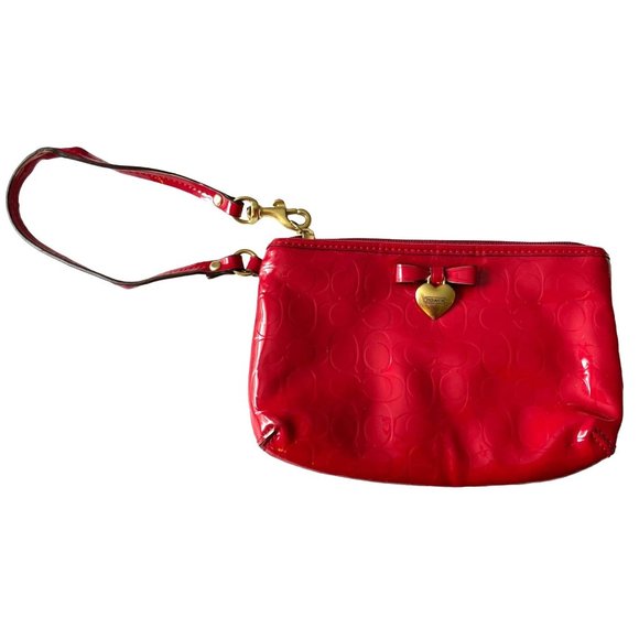 Coach Bags Coach Wristlet Red Patent Leather Poshmark